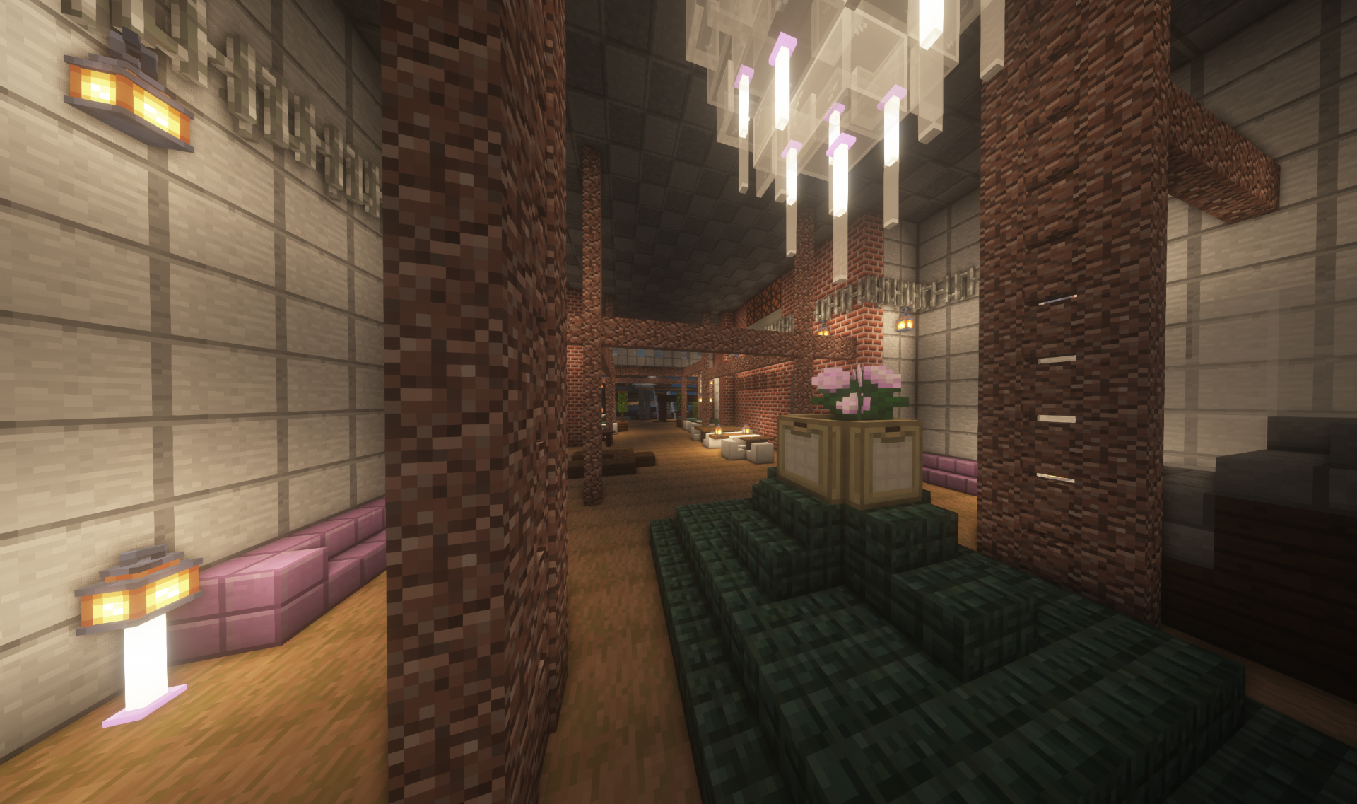 Minecraft miljö. Steam Hotel. Foto: Skärmbild